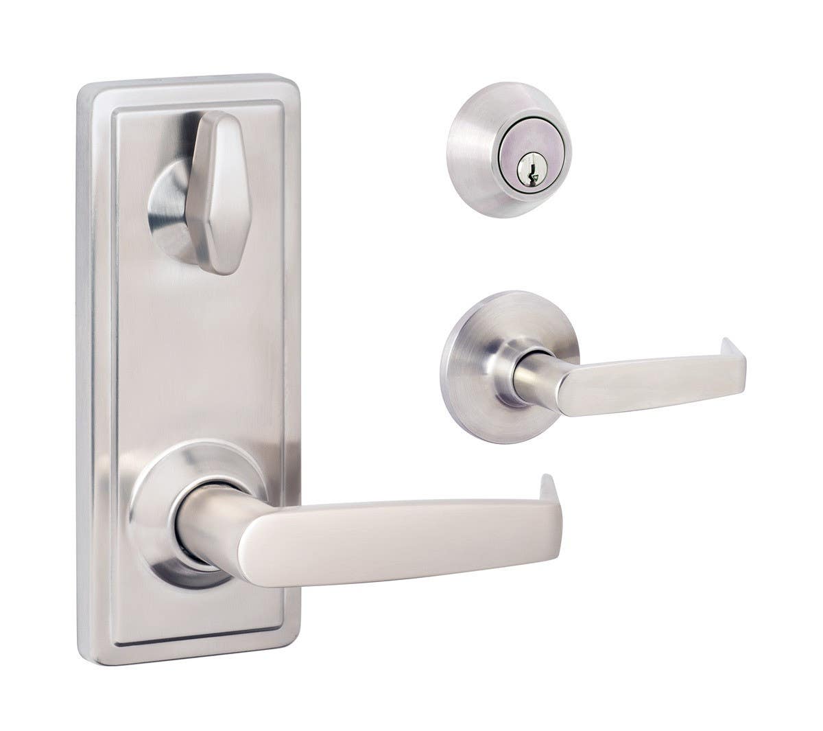 Sure-Loc Hardware IN301-CDR Grade 2 Interconnect Lock, Passage with Deadbolt
