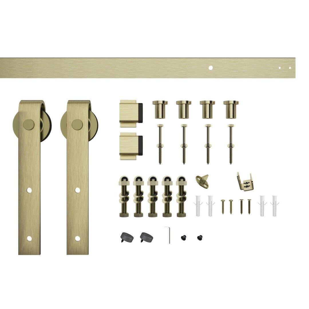 Sure-Loc Hardware BARN-KIT Barn Door Track System with Strap Roller