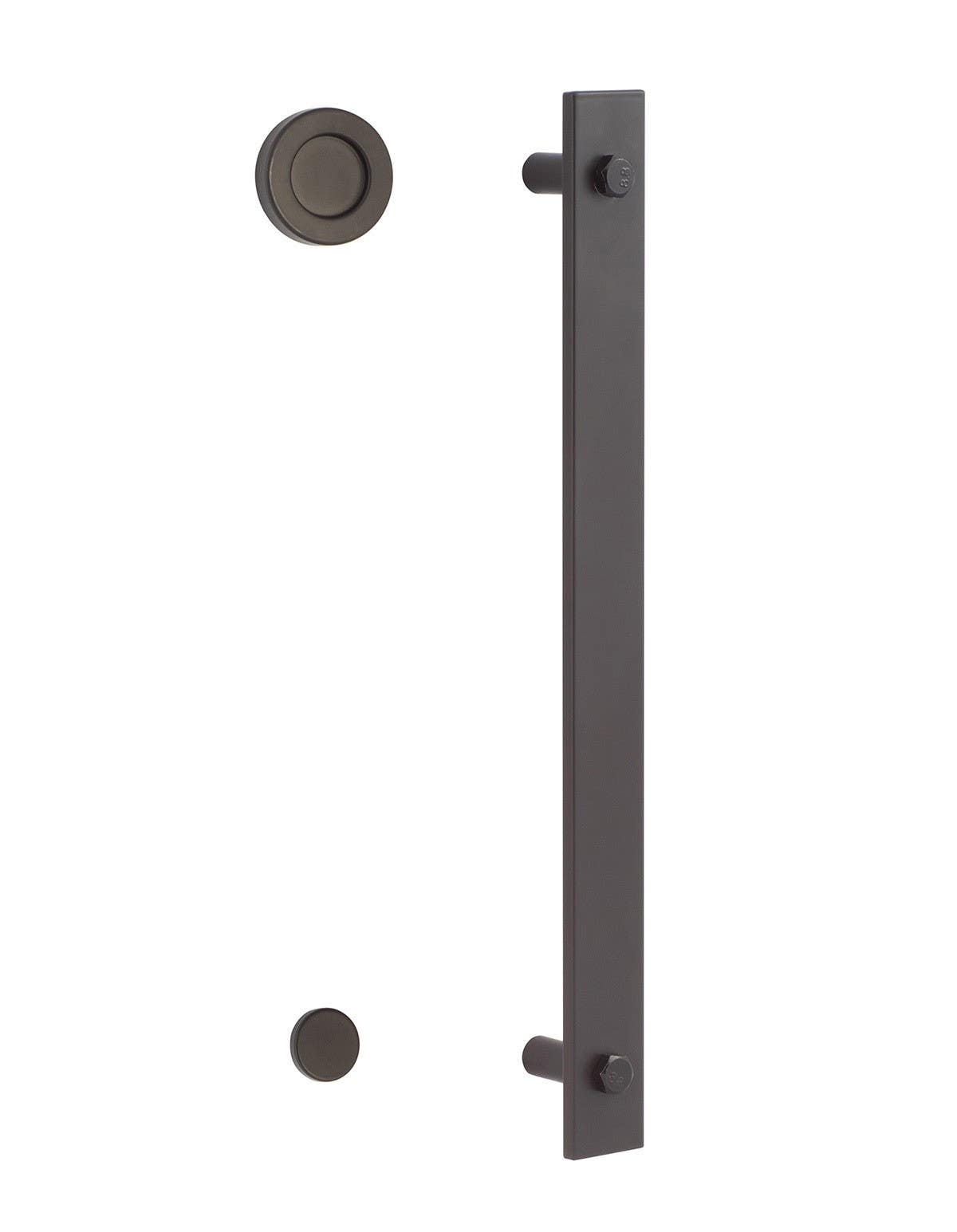 Sure-Loc Hardware BARN-MD Modern Barn Door Handle Round Pull 14"