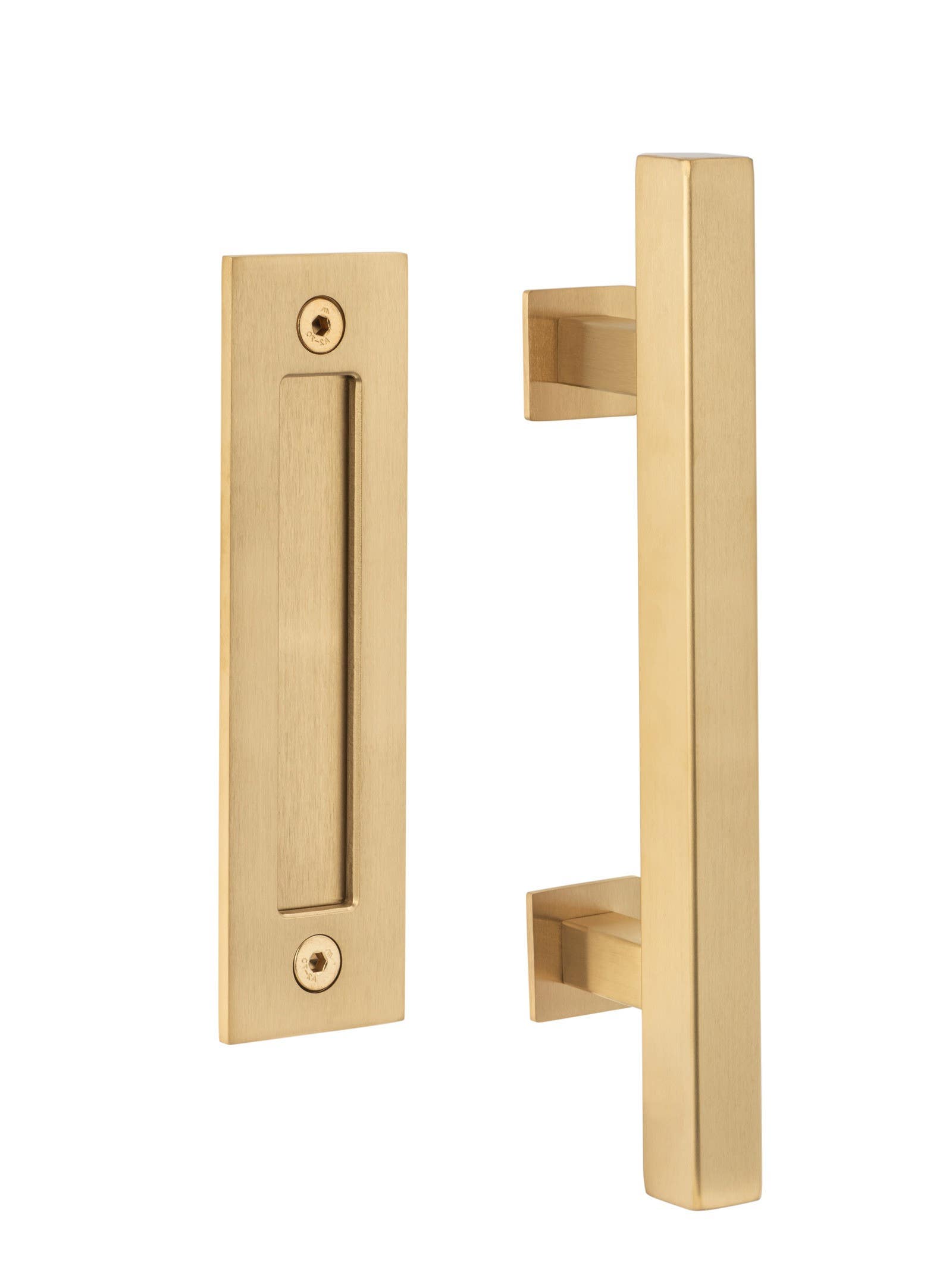 Sure-Loc Hardware BARN-SQ3 Square Ladder Barn Door Handle, Flush Handle 12"