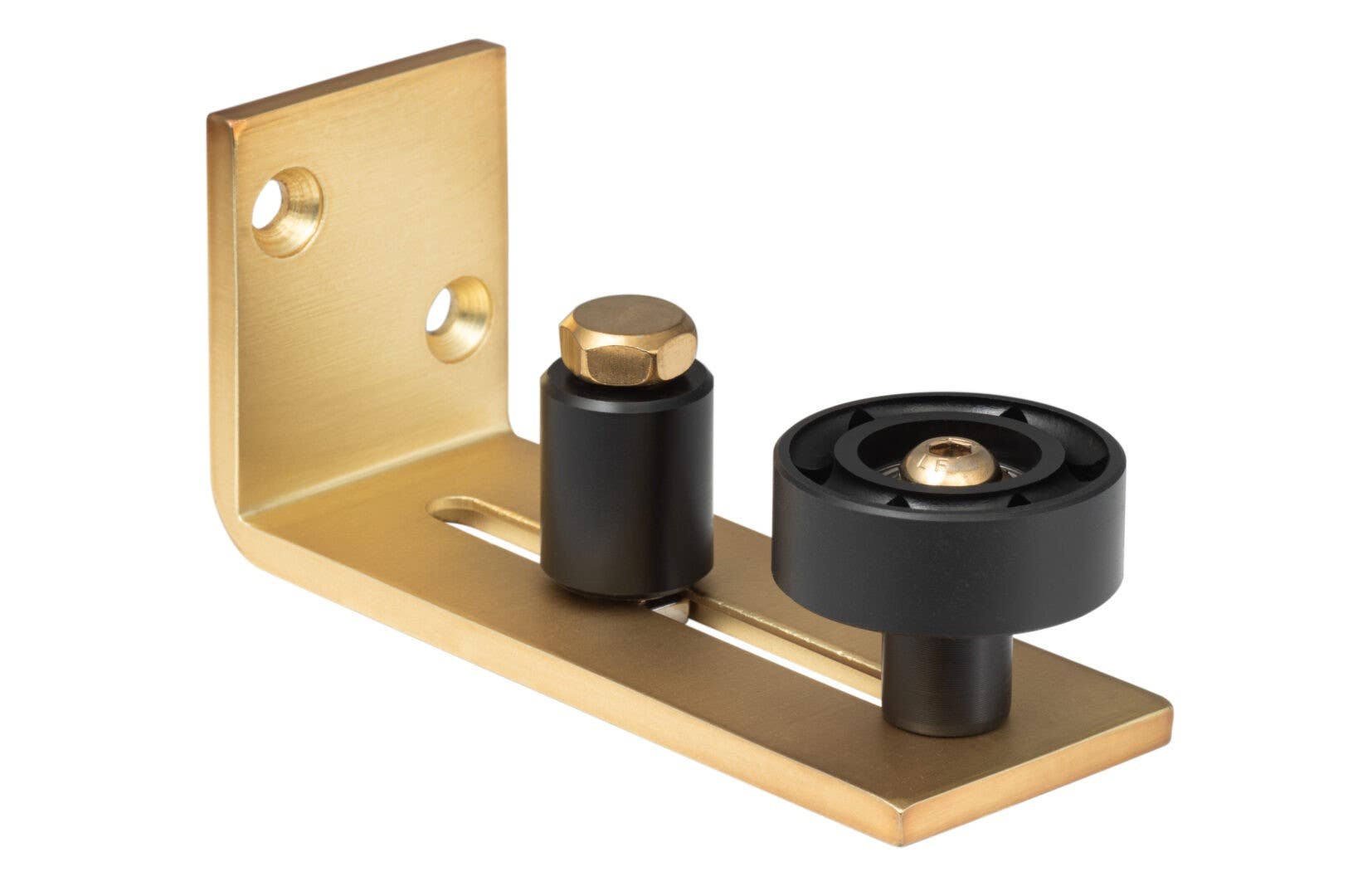 Sure-Loc Hardware BARN-RGD2 Barn Track Adjustable Roller Guide Wall Mounted