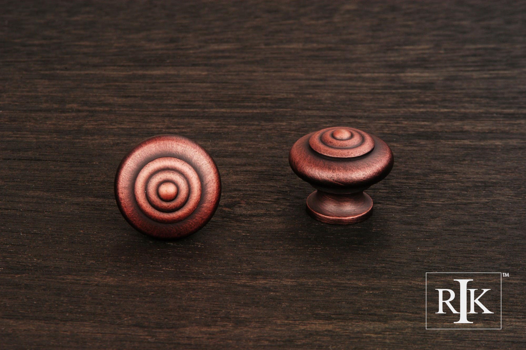 RKI CK 9307 Solid Knob with Circle @ Top