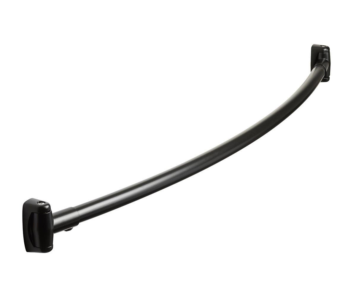 Sure-Loc Hardware SCR-CV1 Fixed Shower Curtain Rod w/ends, Curved, 5'