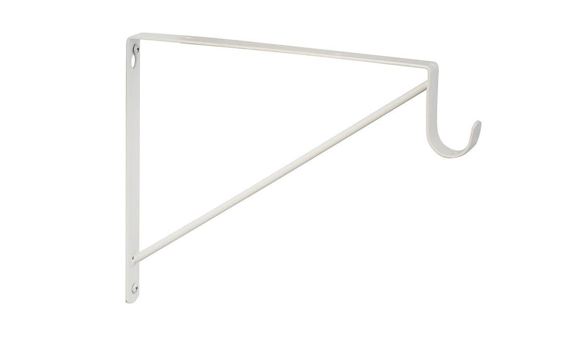 Sure-Loc Hardware SRS-4 Heavy Duty Shelf and Rod Support, White Powder Coat