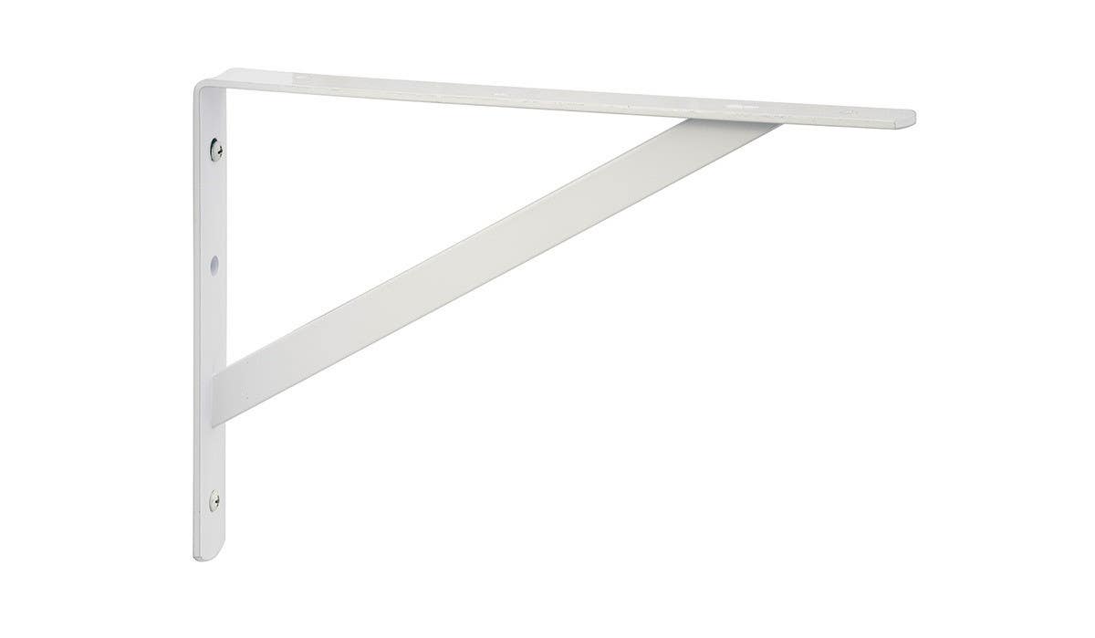 Sure-Loc Hardware SRS-6 Heavy Duty Shelf Bracket, White Powder Coat