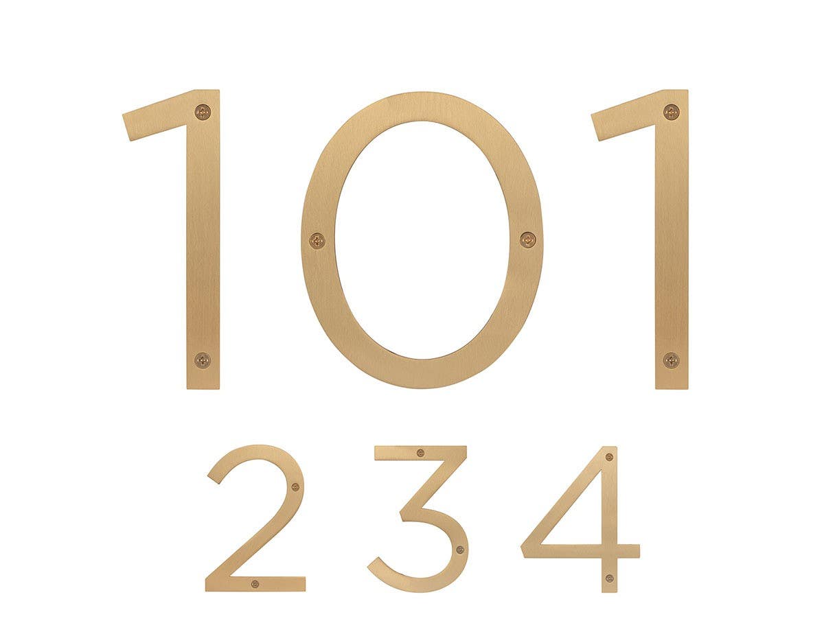 Sure-Loc Hardware HNSS6 6" Stainless Steel House Number