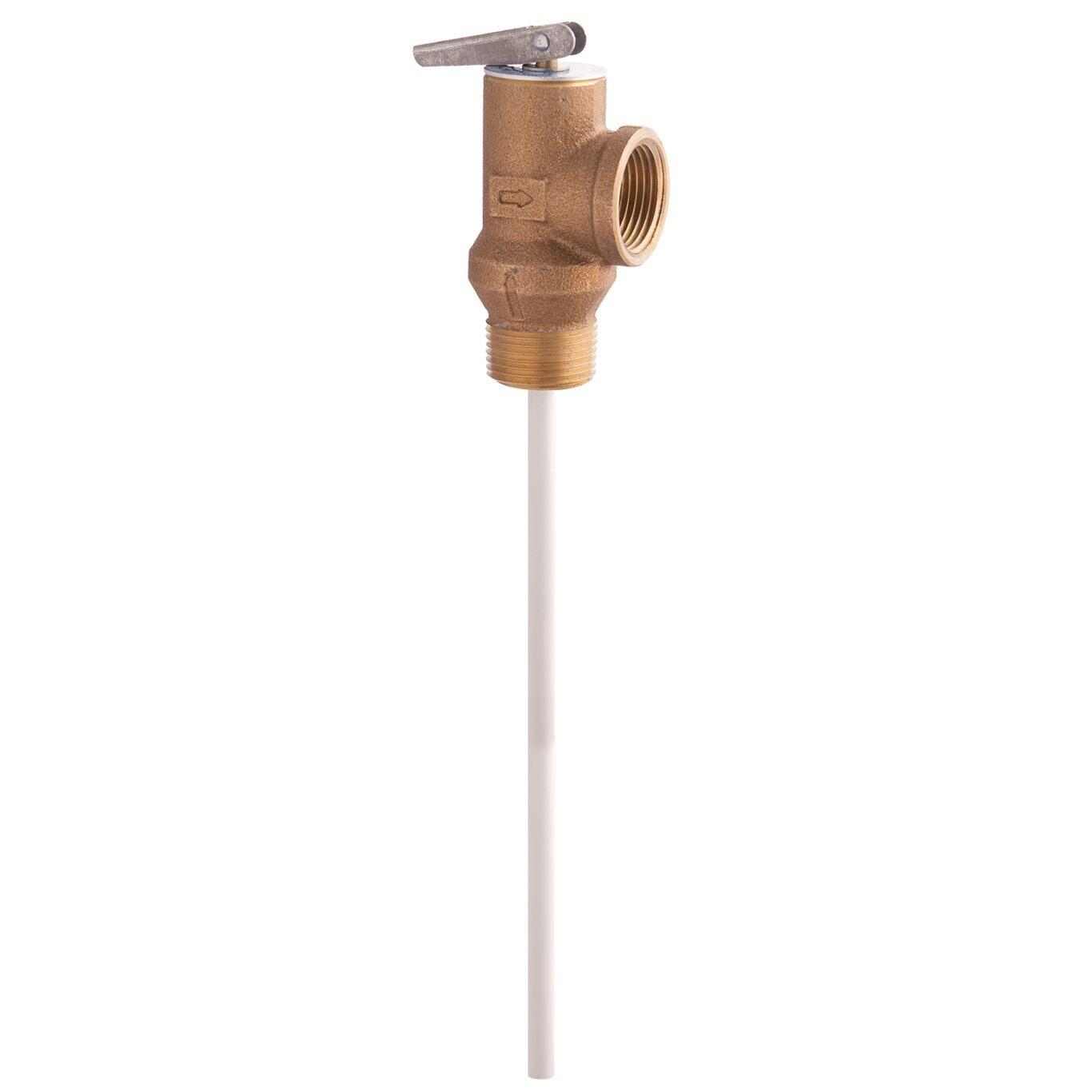Watts 3/4 100XL8-150/210 Water Heater Temperature & Pressure Relief Valve, 8" Thermostat, 3/4"