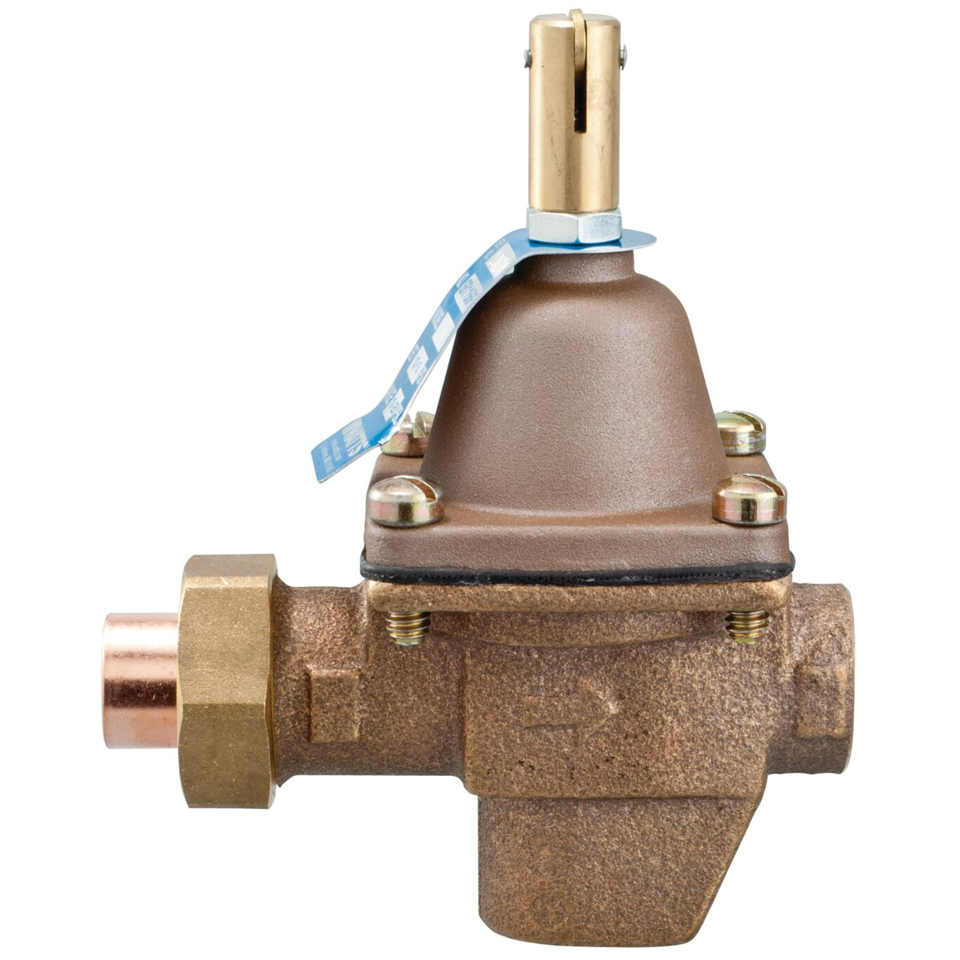 Watts SB1156F 1/2 High Capacity Water Feed Regulator, Union Solder Inlet Connection, 1/2"