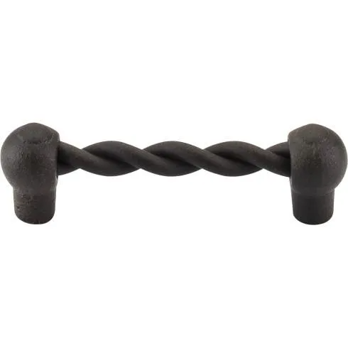 Top Knobs M447 Chateau II Thames Twist Bar Pull 3 3/4 Inch (c-c) - Rust