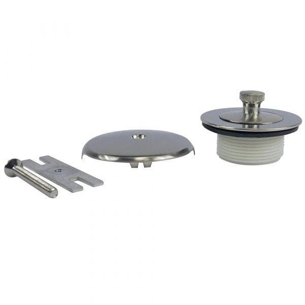 Danco 89239 Universal Lift and Turn Tub Drain Trim Kit with Overflow in Brushed Nickel