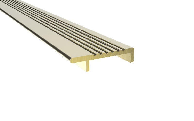 Pemko 108B Residential Threshold Cap, 1-3/8" W x 5/16" H, Mill Finish Extruded Bronze (Brass)