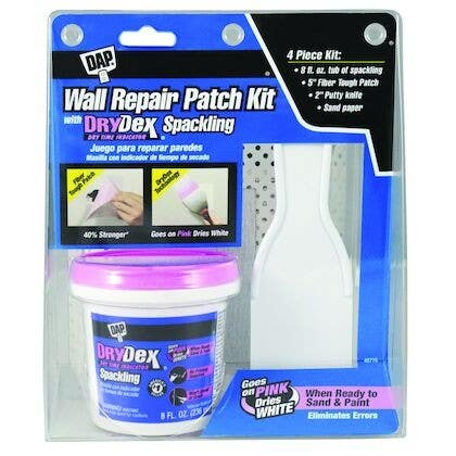 Dap Global Inc 7079812345 Wall Repair Patch Kit-Featuring DryDex Spackling