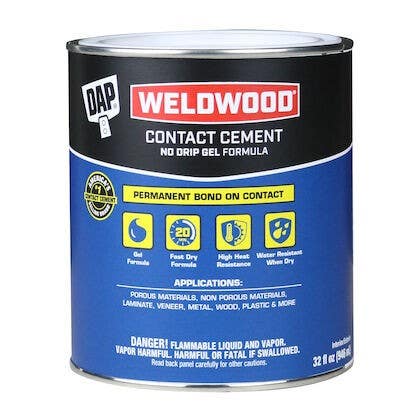 Dap Global Inc 7079825312 Weldwood Gel Formula Contact Cement, 32 OZ