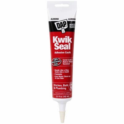 Dap Global Inc 7079818013 Kwik Seal Tub/Tile Caulk, Almond, 5.5-oz.