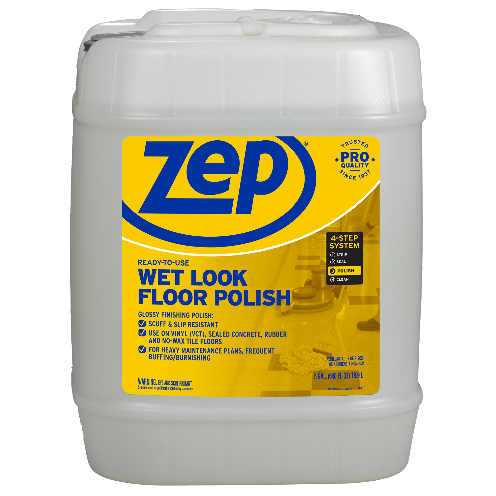 Zep ZUWLFF Ready-To-Use Wet Look Floor Polish