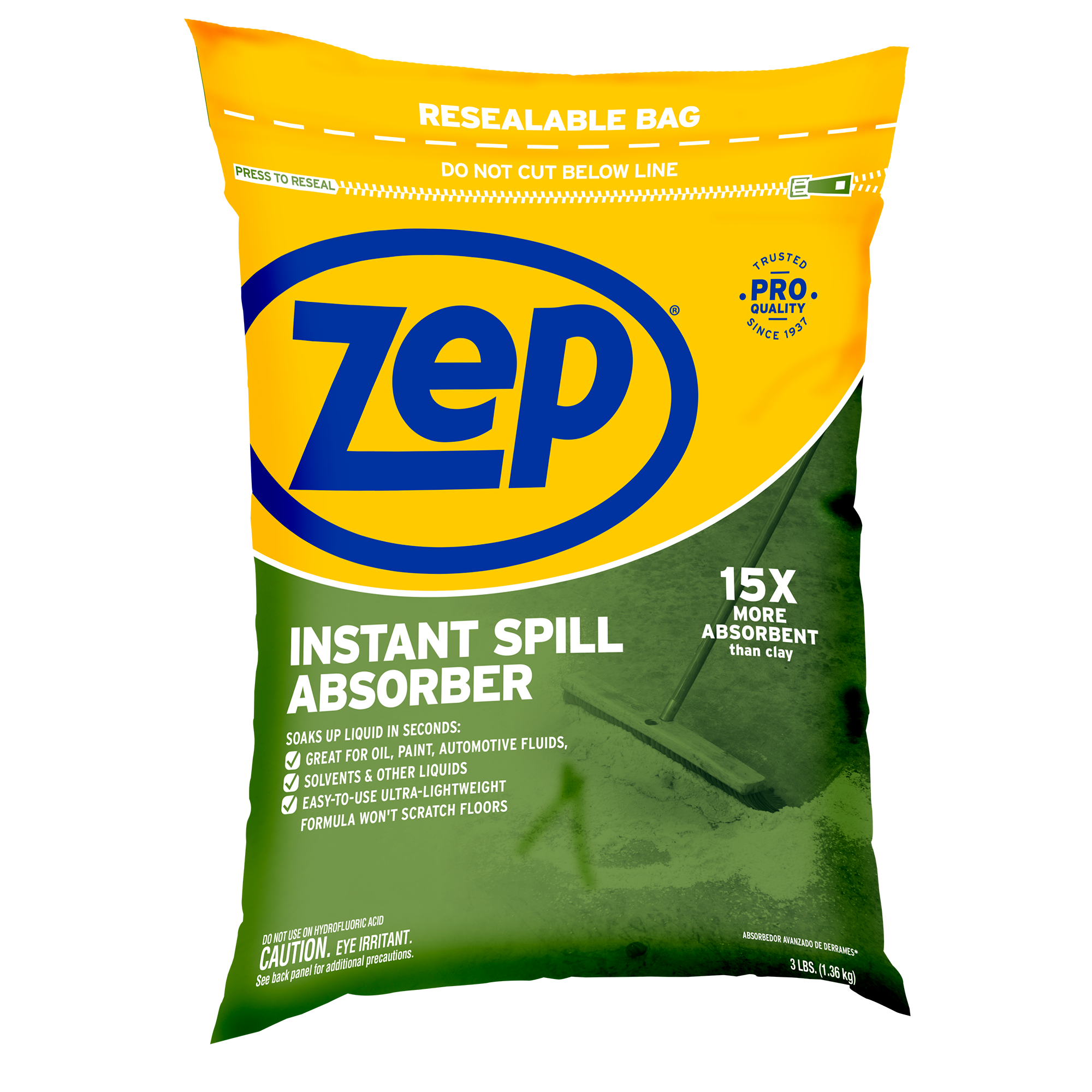 Zep ZUABS3 Instant Spill Absorber, 3 Pounds