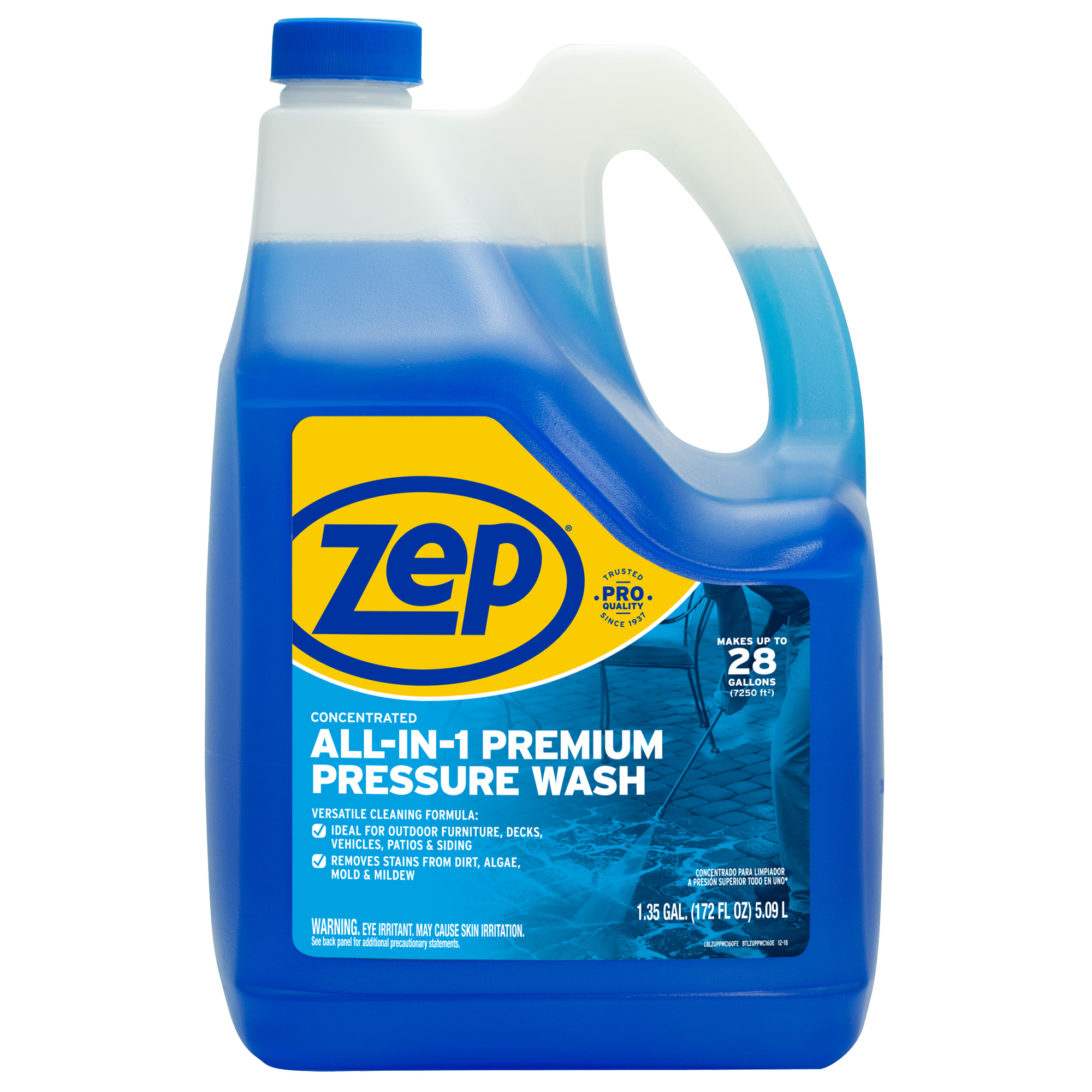 Zep ZUPPWC160 All-In-1 Pressure Wash Cleaner, 160 Oz.