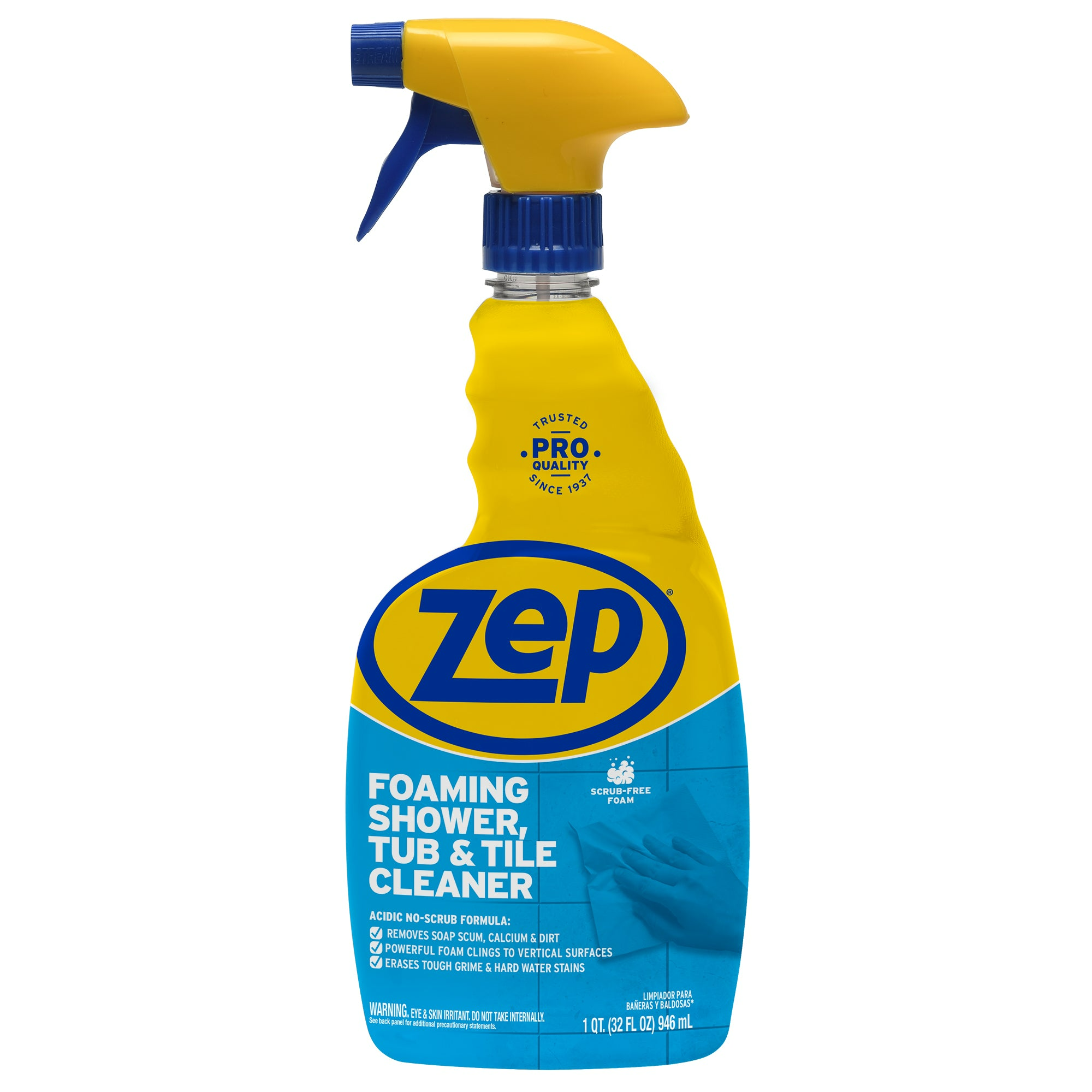 Zep ZUPFTT32 Foaming Shower, Tub And Tile Cleaner, 32 Oz.