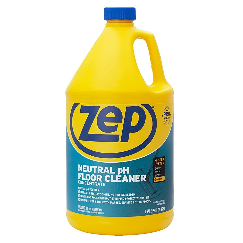 Zep ZUNEUT128 Neutral Ph Floor Cleaner Concentrate, 1 Gallon