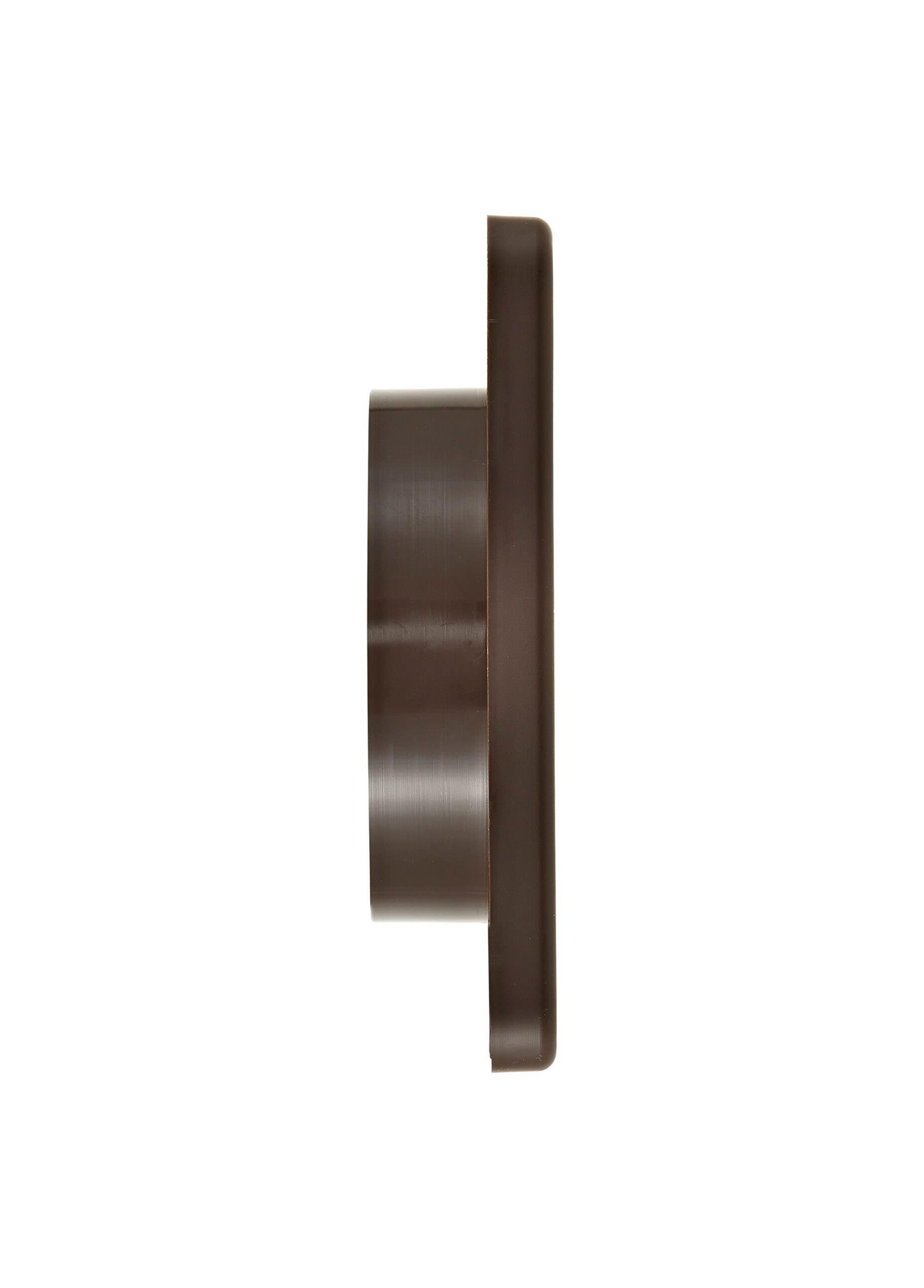 Lambro Industries 2677B 4 inch Brown Plastic Exhaust Wall Louvered Vent