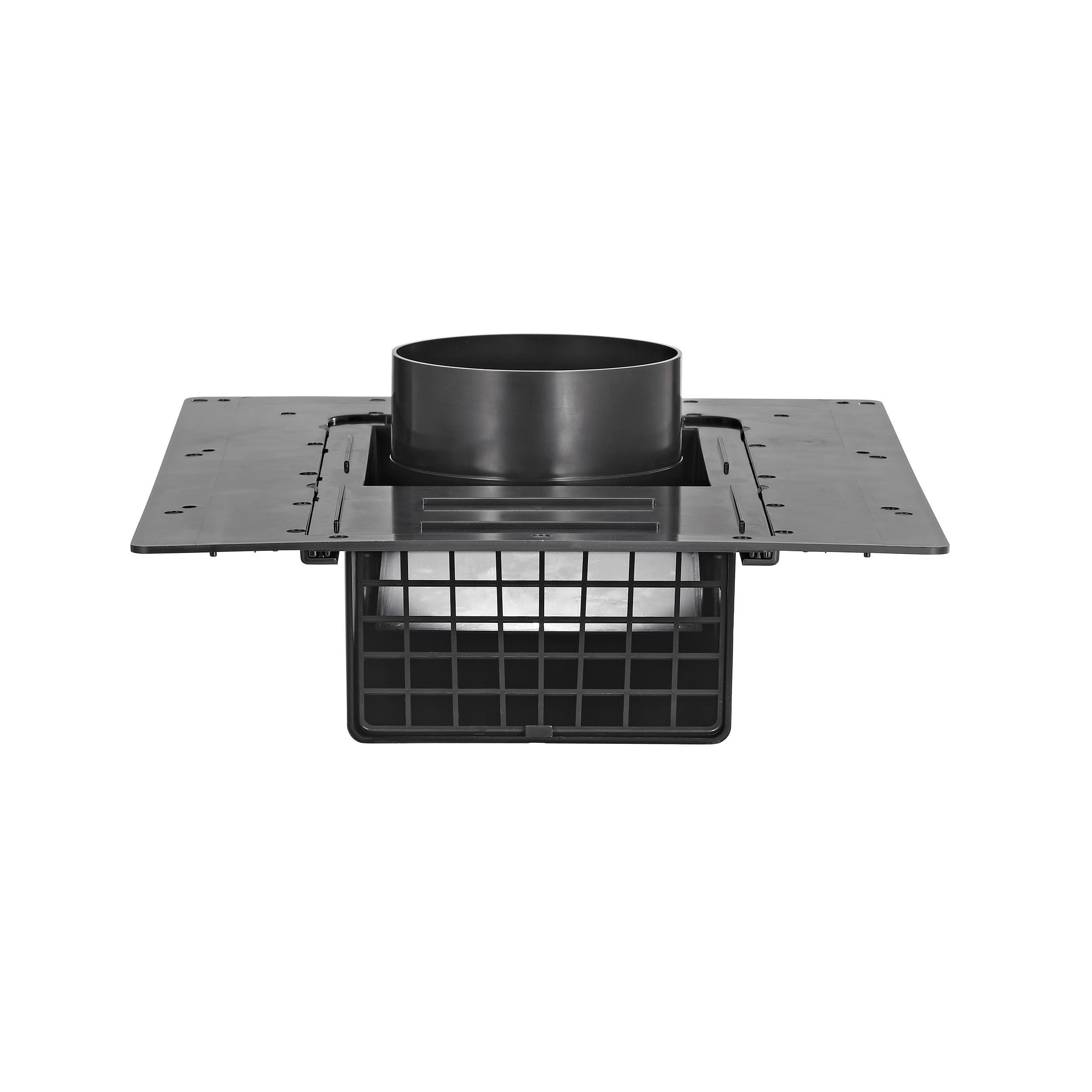 Lambro Industries 354R 4 inch Black ABS Plastic Exhaust Roof Vent