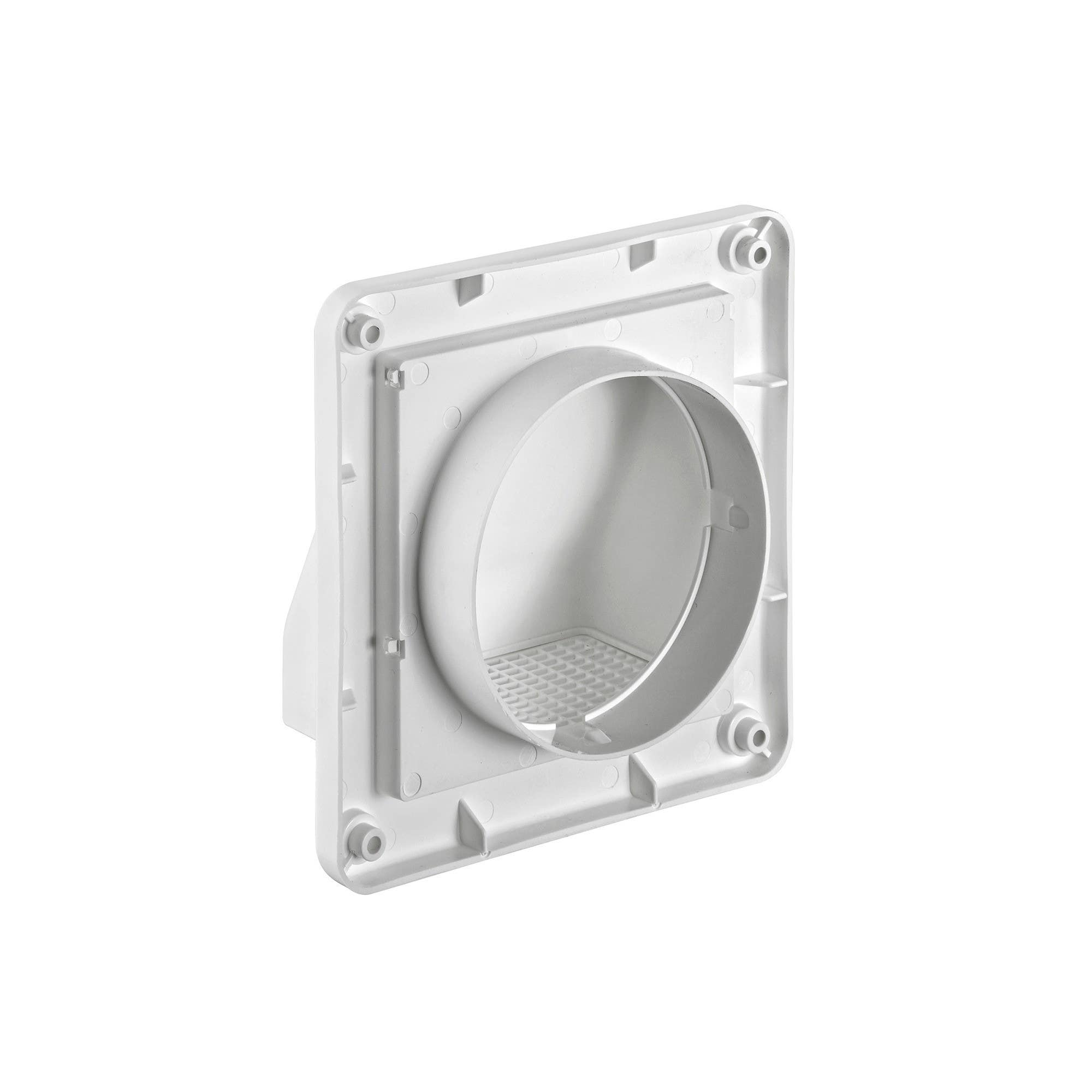 Lambro Industries 604W 4 inch White Plastic Fresh Air Intake Vent (Hood Style)