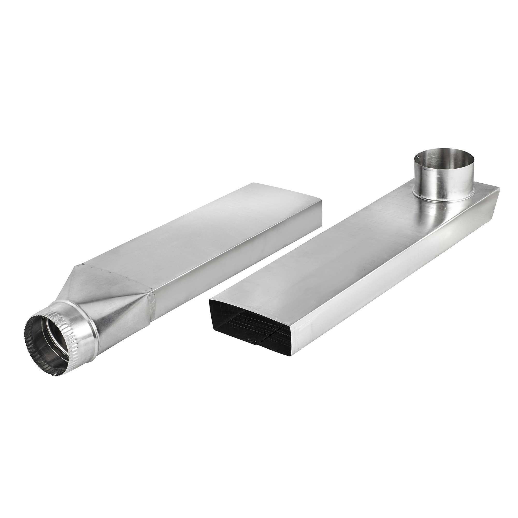 Lambro Industries 3008 41 inch Periscope 90 Degree to Straight Rectangular Aluminum Dryer Duct