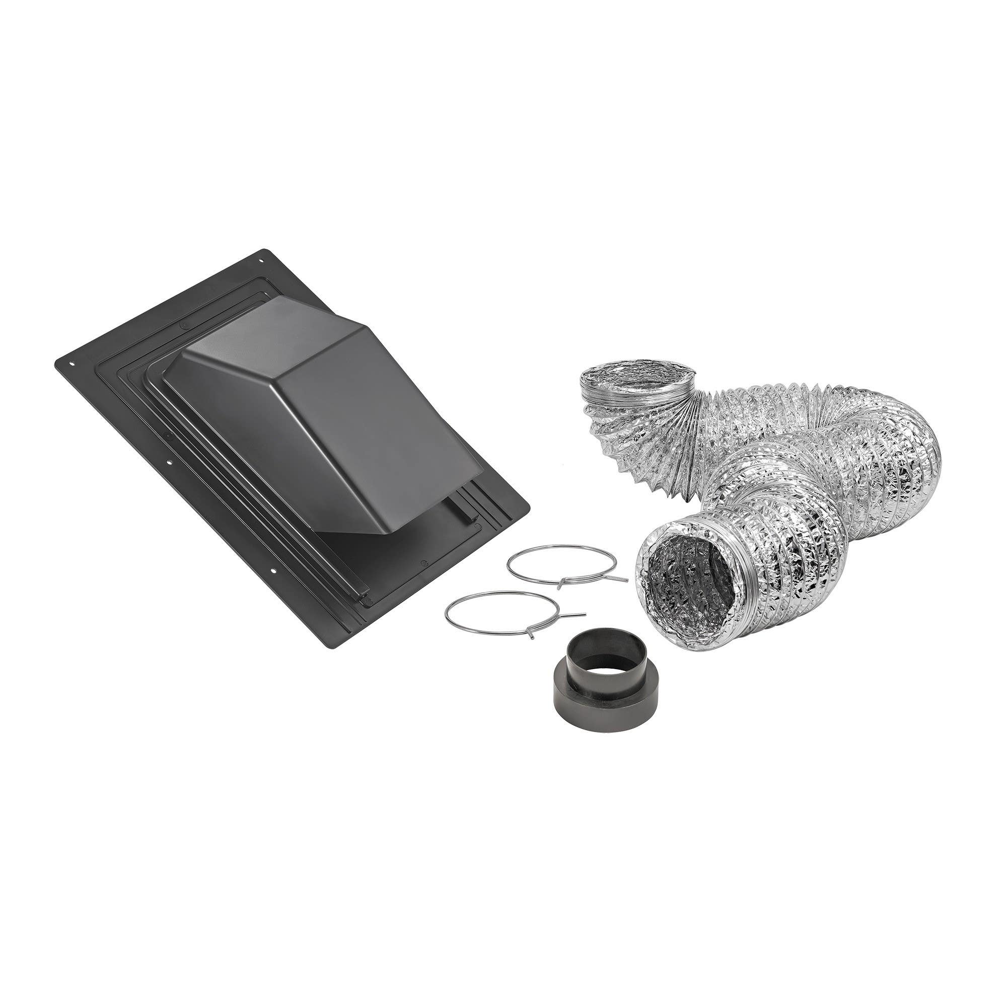 Lambro Industries 402UL 4 in x 8 ft Bath Fan Exhaust Through the Roof Vent Kit