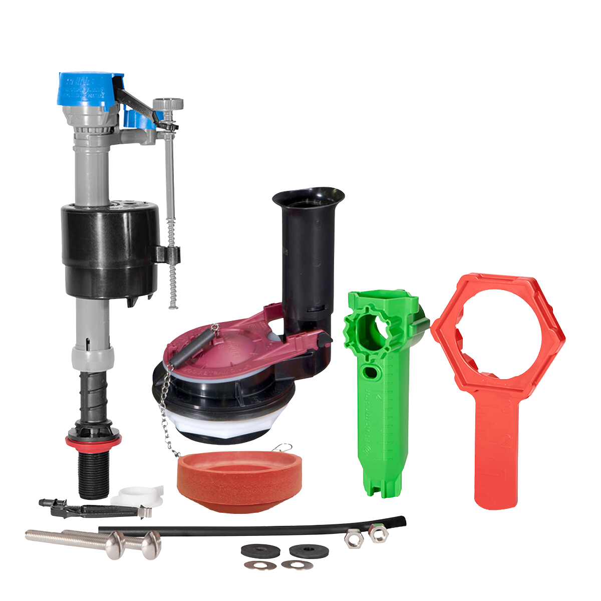 Fluidmaster K-400H-038-T4 Universal High-Performance Everything Toilet Tank Repair Kit, 3"