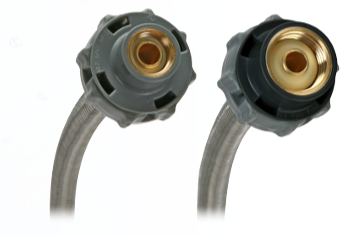 Fluidmaster B1F Click Seal Faucet Water Supply Connectors, 3/8" Comp. x 1/2" FIP