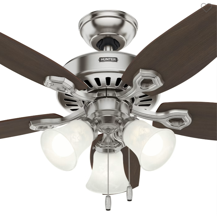Hunter Fan Company 52106 Builder Ceiling Fan with 3 Lights 42 in