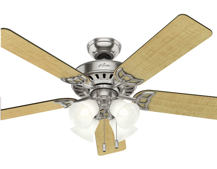 Hunter Fan Company 53064 Studio Series Ceiling Fan with 4 Lights 52 in.