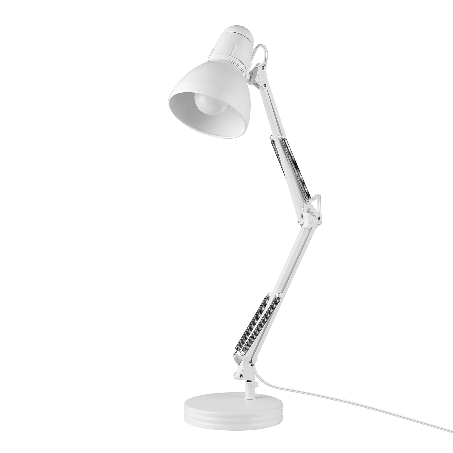 Globe Electric 52024 Matte White Architect Swing Arm Desk Lamp,  28" Height