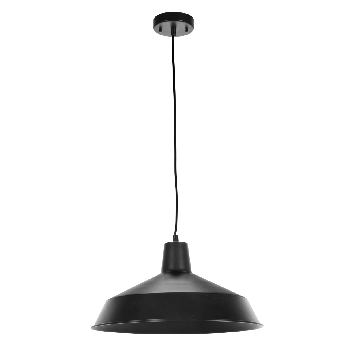 Globe Electric 65155 Barnyard 1-Light Matte Black Pendant