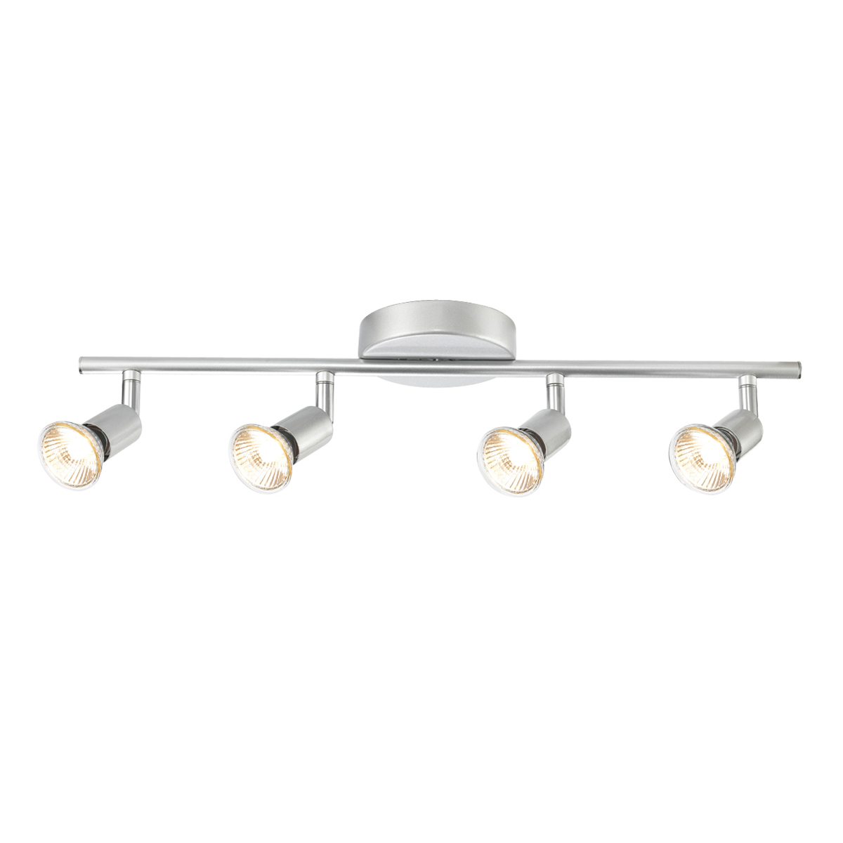 Globe Electric 58932 Payton 4-Light Matte Silver Track Lighting