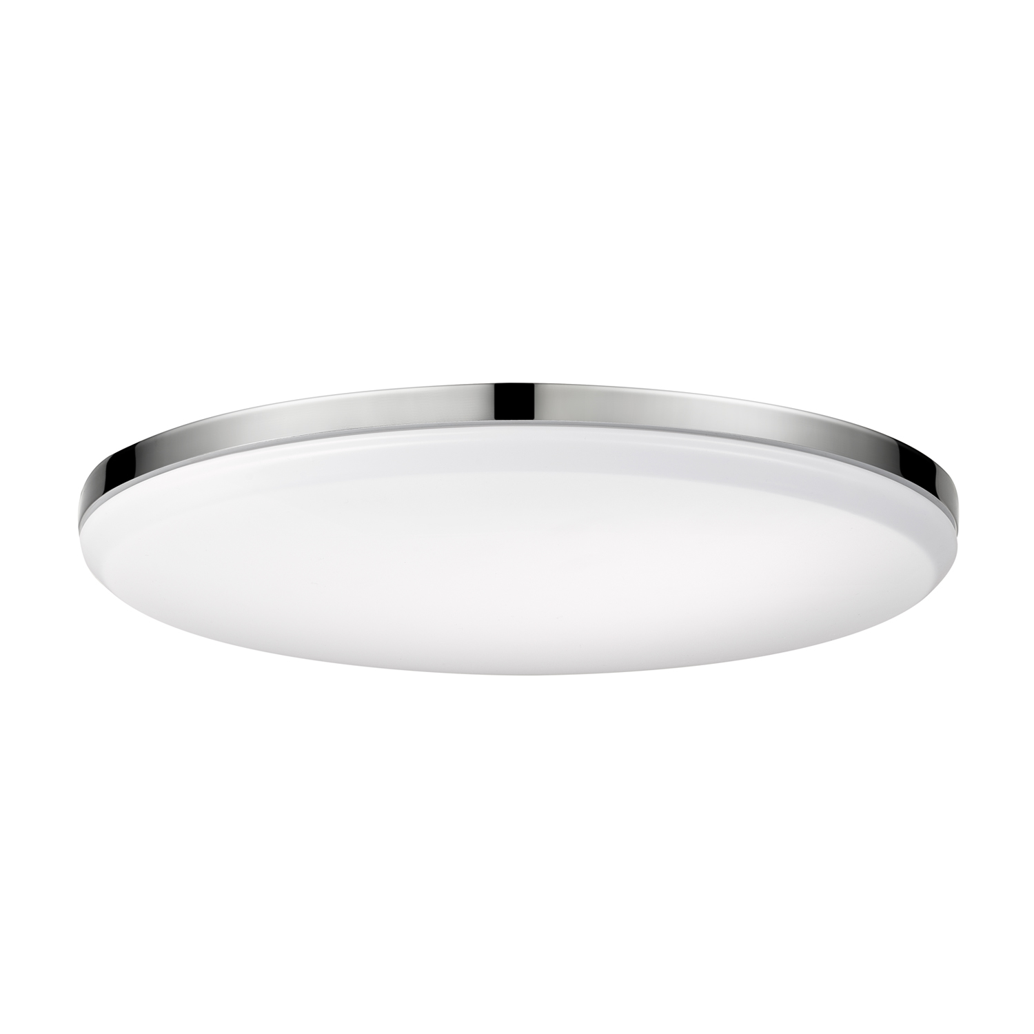Globe Electric 65584 Ellington LED Integrated Flush Mount Ceiling Light, Chrome