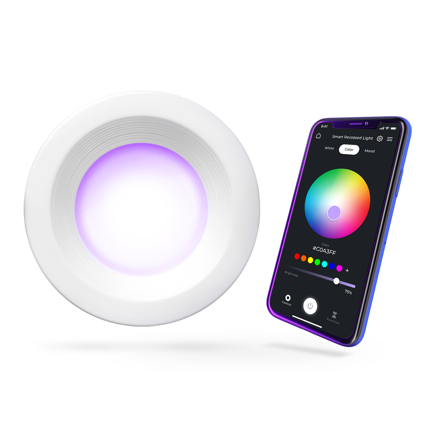 Globe Electric 50079 Smart 5"/6" LED Retrofit Recessed Light