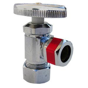 Larsen Supply Co 06-7265 Compression Angle Stop 5/8" x 1/2"