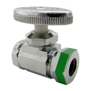 Larsen Supply Co 06-7275 1/2" Female Iron Pipe x 1/2" Iron Pipe Strait Stop