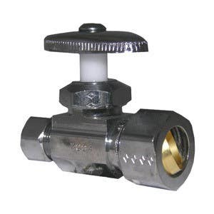 Larsen Supply Co 06-7247 Compression Strait Stop 5/8" x 3/8"