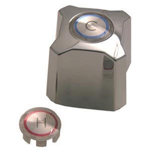 Larsen Supply Co HC-278 Small Kohler Metal With Hot/Cold Buttons Handle