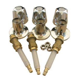 Larsen Supply Co 01-9451 Price Pfister 3-Valve Verve Trim W/Stems