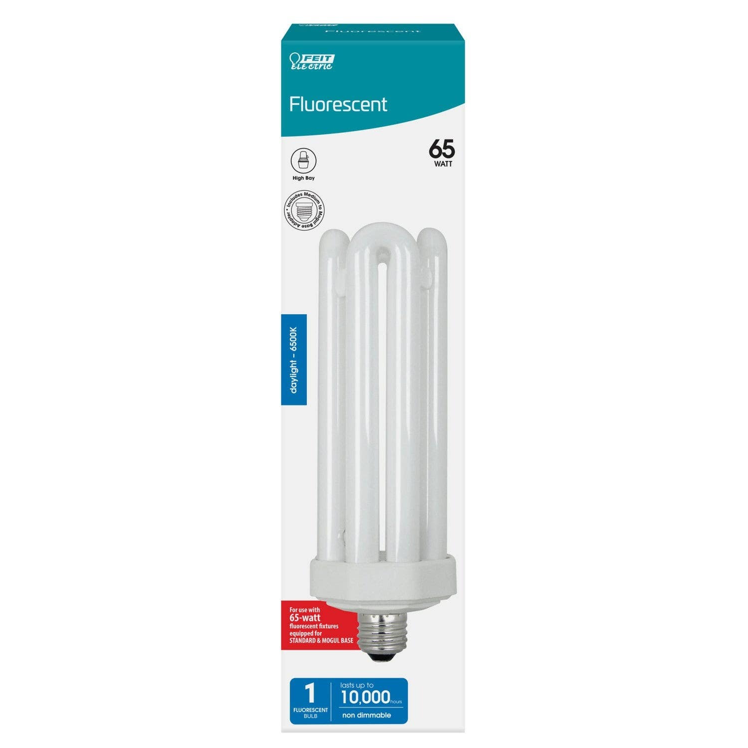 Feit Electric PLF65/65/G2 Base Quad Tube PL CFL Bulb, 65W