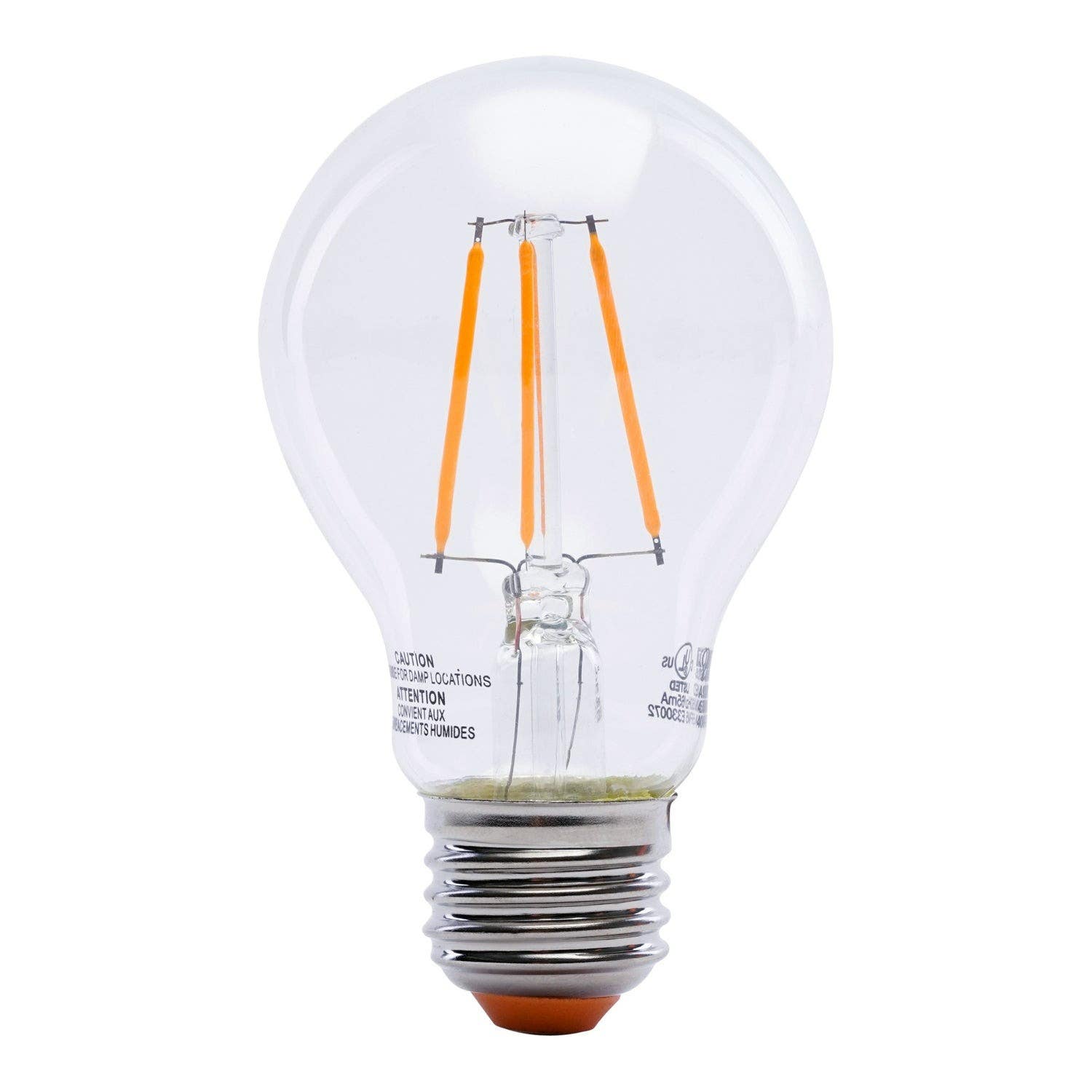 Feit Electric A19/TO/LED Orange Filament LED Filament Light Bulb, 4.5W A19