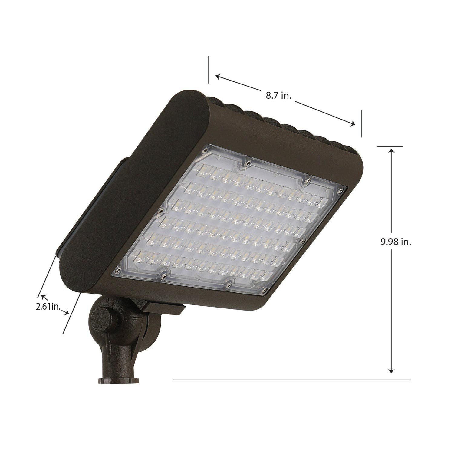 Feit Electric S8.5CSFL/850/BZ Commercial Single Head Flood Led Light, 8.5 in.