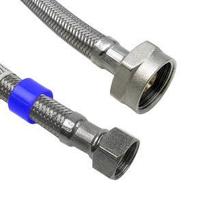 Larsen Supply Co 10-1073 Stainless Steel Braid Flex 1/2" x 3/8" x 16"