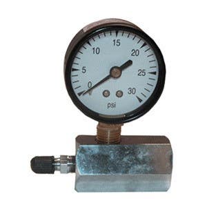 Larsen Supply Co 13-1903 30 PSI Gas Test Gauge 2"