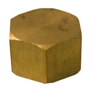 Larsen Supply Co 17-6187 Brass Compression Cap 1/2"