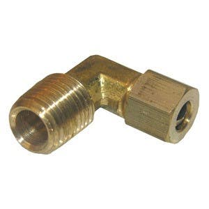 Larsen Supply Co 17-6911 Male Pipe Thread Brass Compression Elbow 1/4" x 1/4"
