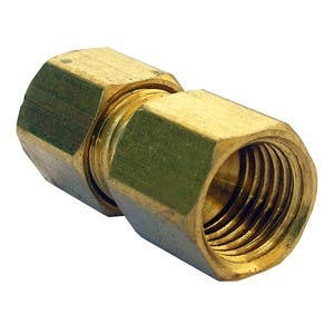 Larsen Supply Co 17-6751 Female Flare Compression Adapter 1/4" x 1/4"